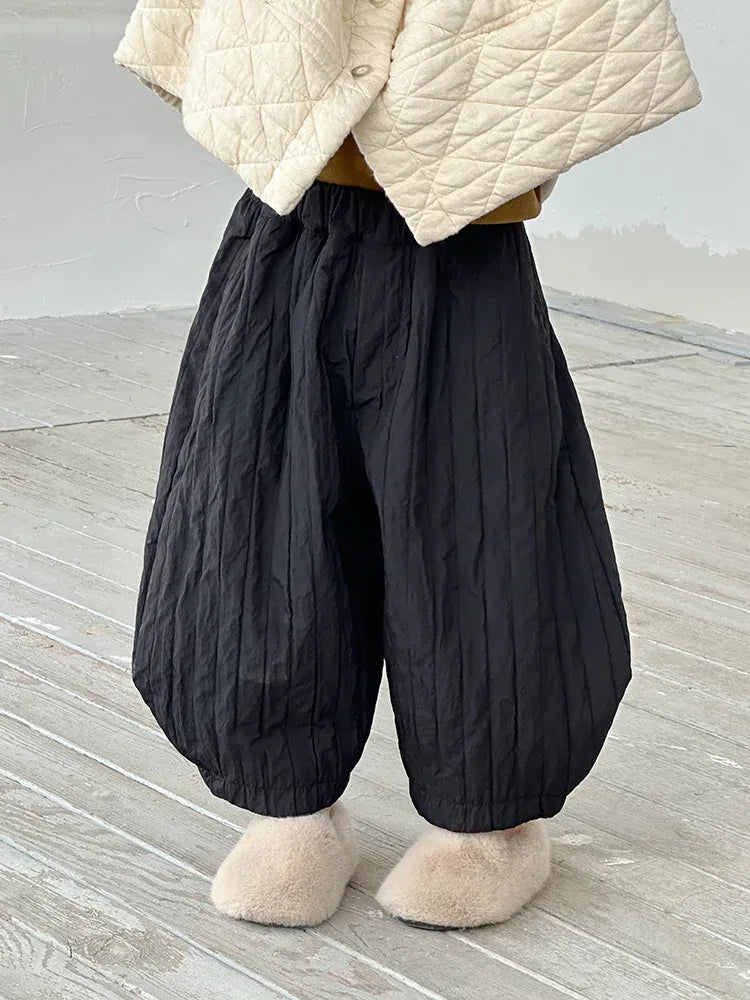 ロングパンツ・スウェットパンツ キッズパンツ キルティングパデッドバナナロングパンツ【mh0008248】