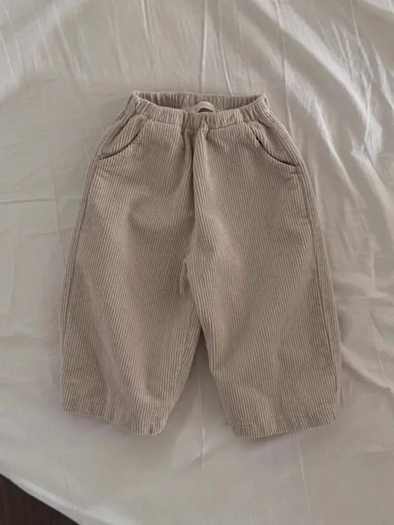 ロングパンツ・スウェットパンツ ベビーパンツ コーデュロイシンプルルーズロングパンツ【mh0008263】
