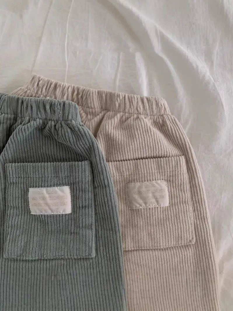 ロングパンツ・スウェットパンツ ベビーパンツ コーデュロイシンプルルーズロングパンツ【mh0008263】