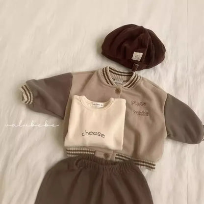 ショートコート・ジャケット・ジャンパー ベビーアウター レターロゴスタジアムジャンパーブルゾン【mh0008277】