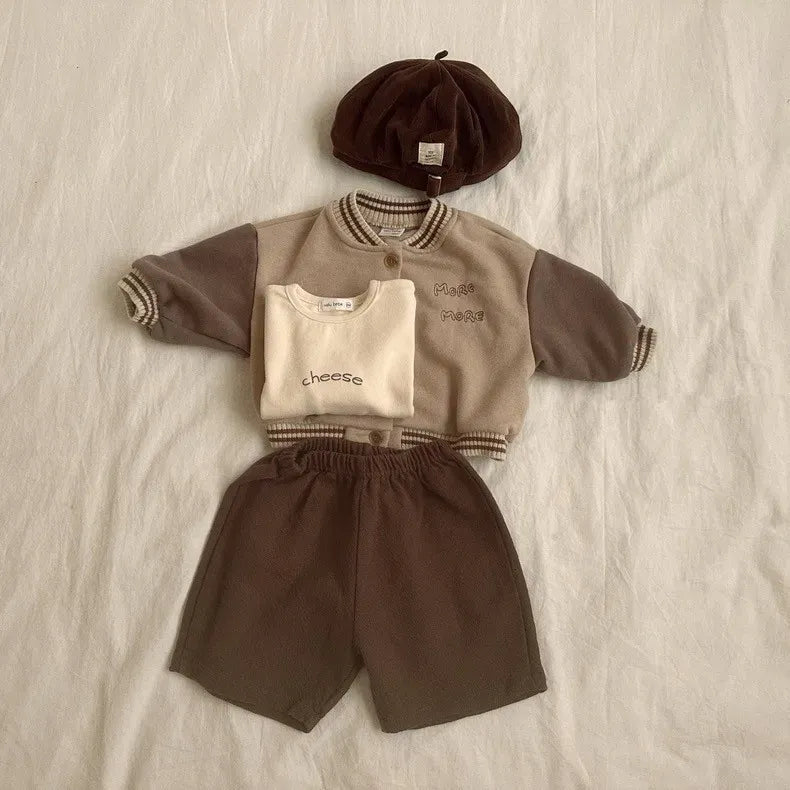 ショートコート・ジャケット・ジャンパー ベビーアウター レターロゴスタジアムジャンパーブルゾン【mh0008277】