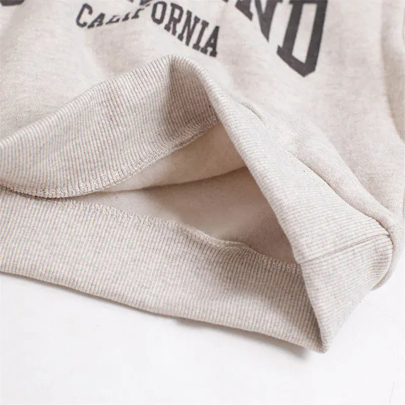 トレーナー・フーディ キッズトップス レターロゴプリントフーディ長袖スウェットパーカー【mh0008362】