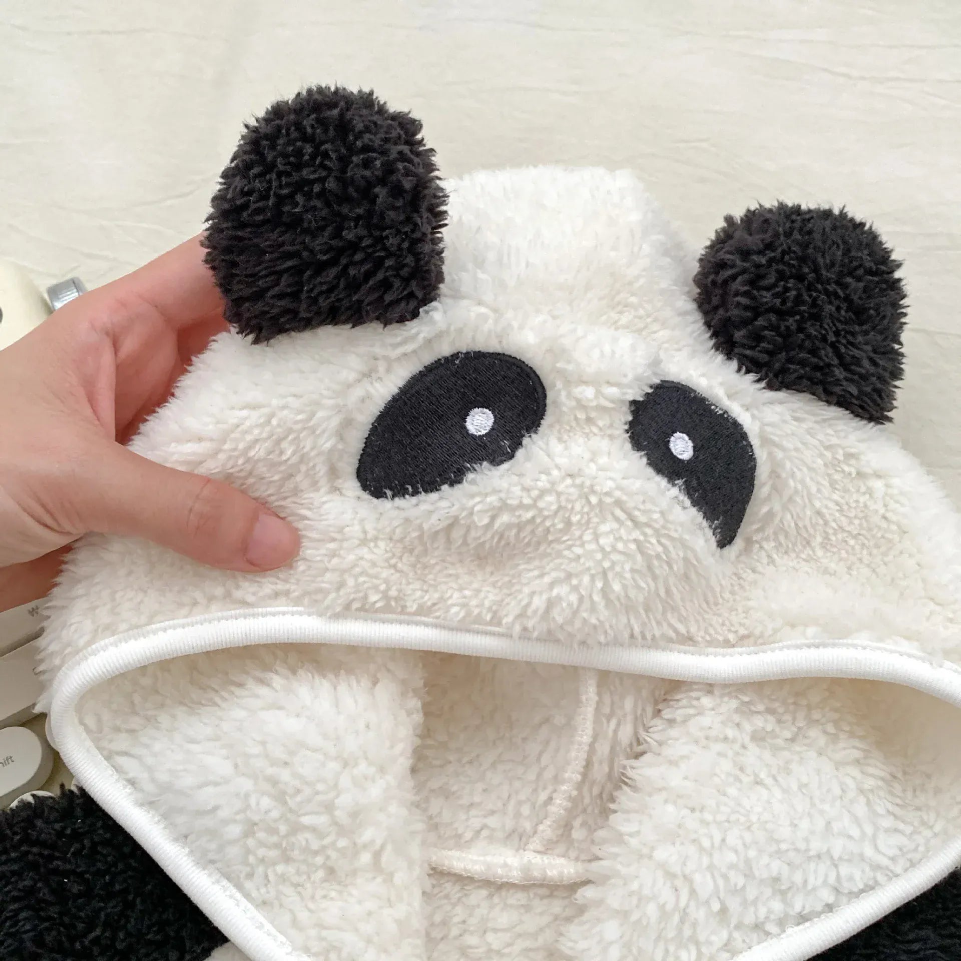 アウタージャンプスーツ ベビージャンプスーツ パンダフーディジップアップ長袖ロンパース【mh0008367】