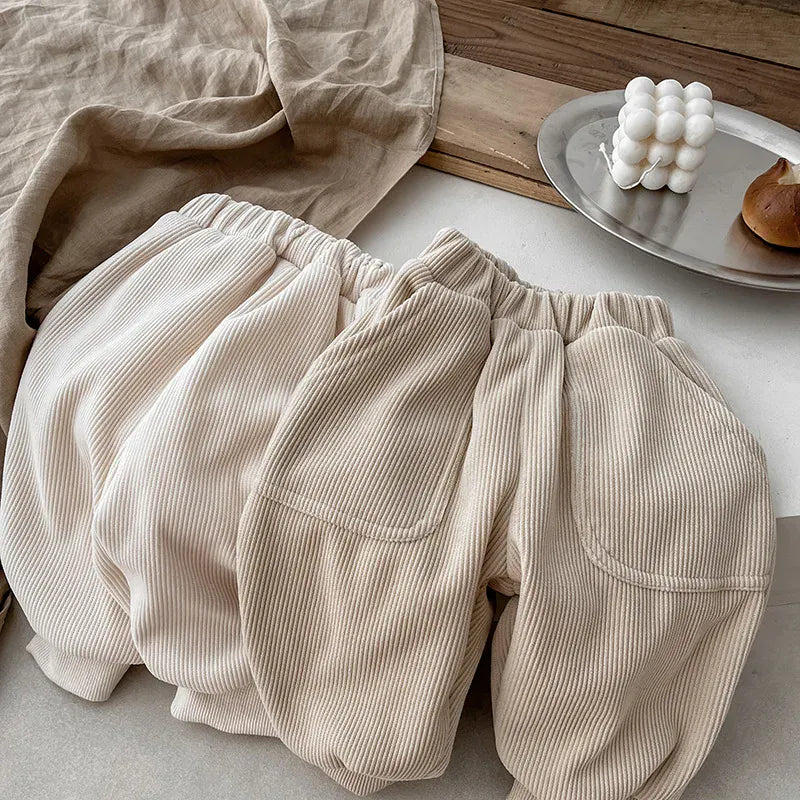 ロングパンツ・スウェットパンツ ベビーパンツ 裏フリースシンプルルーズロングパンツ【mh0008388】