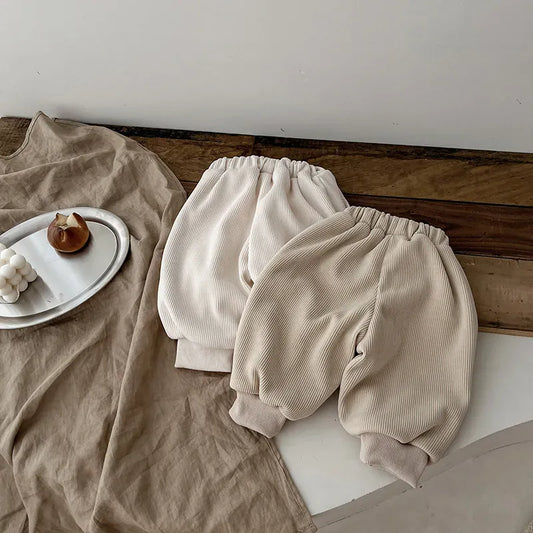 ロングパンツ・スウェットパンツ ベビーパンツ 裏フリースシンプルルーズロングパンツ【mh0008388】