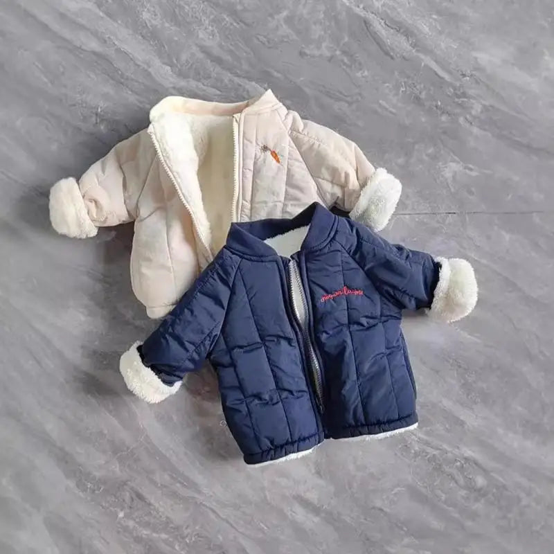 ショートコート・ジャケット・ジャンパー キッズアウター バック刺繍キルティングブルゾンジャケット【mh0008446】