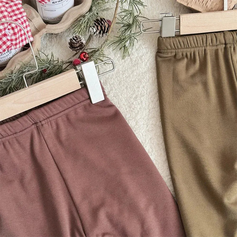 レギンスパンツ ベビーパンツ ボリューム裾フリルロングピエロレギンスパンツ【mh0008495】