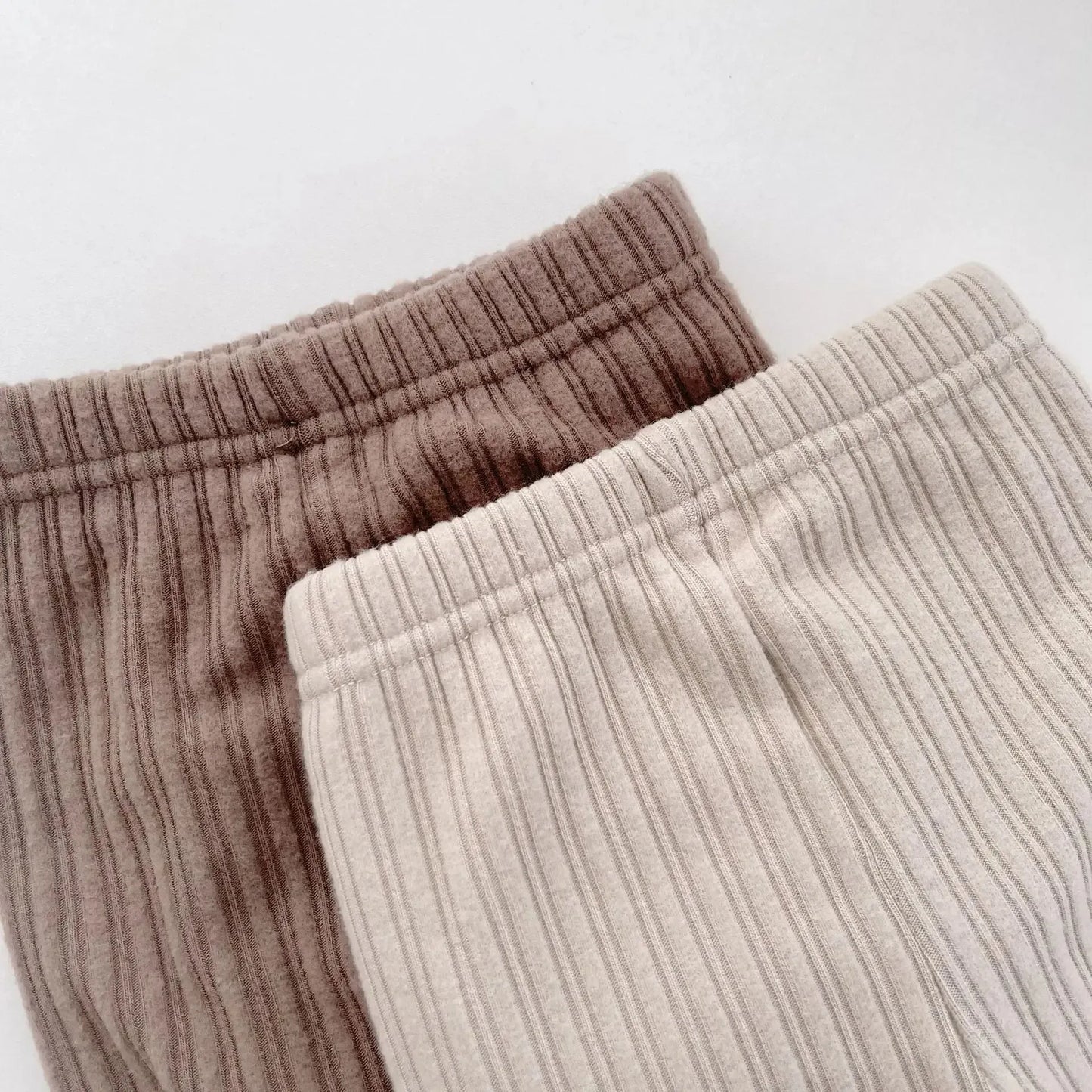 レギンスパンツ ベビーパンツ フリル裏フリースリブレギンスパンツ【mh0008496】