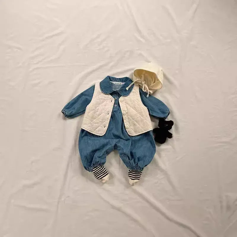 ベスト ベビーベスト キルティング前あきベスト【mh0008508】