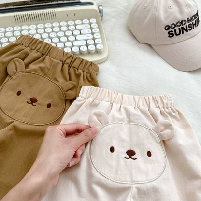 ロングパンツ・スウェットパンツ ベビーパンツ ベアくまヒップパッチルーズロングパンツ【mh0008567】