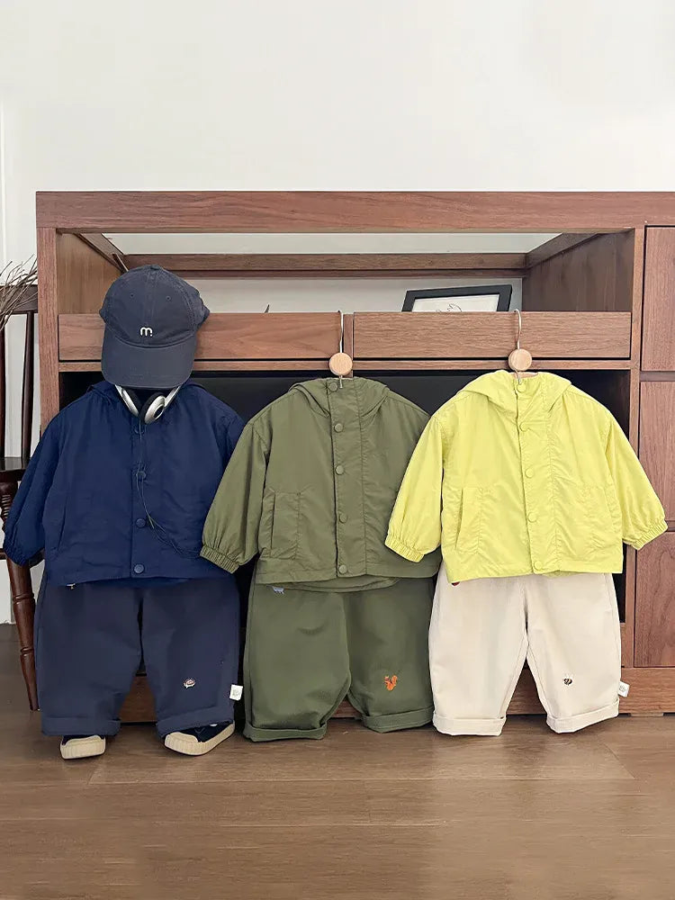 ロングパンツ・スウェットパンツ ベビーキッズパンツ 刺繍ロングワイドルーズパンツ【mh0008614】