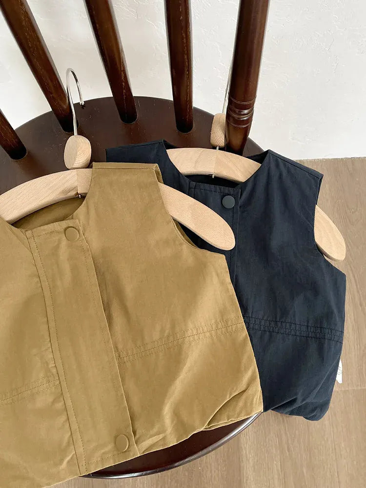 ベスト ベビーベスト シンプルデザインジレベスト【mh0008617】