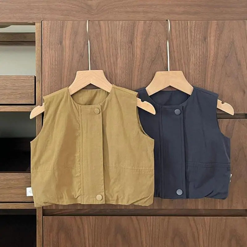 ベスト ベビーベスト シンプルデザインジレベスト【mh0008617】