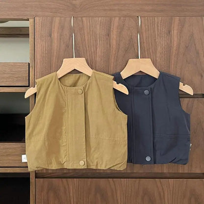 ベスト ベビーベスト シンプルデザインジレベスト【mh0008617】