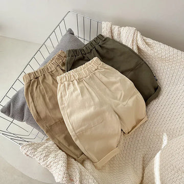 ロングパンツ・スウェットパンツ ベビーパンツ シンプルベーシックデイリーロングルーズパンツ【mh0008619】