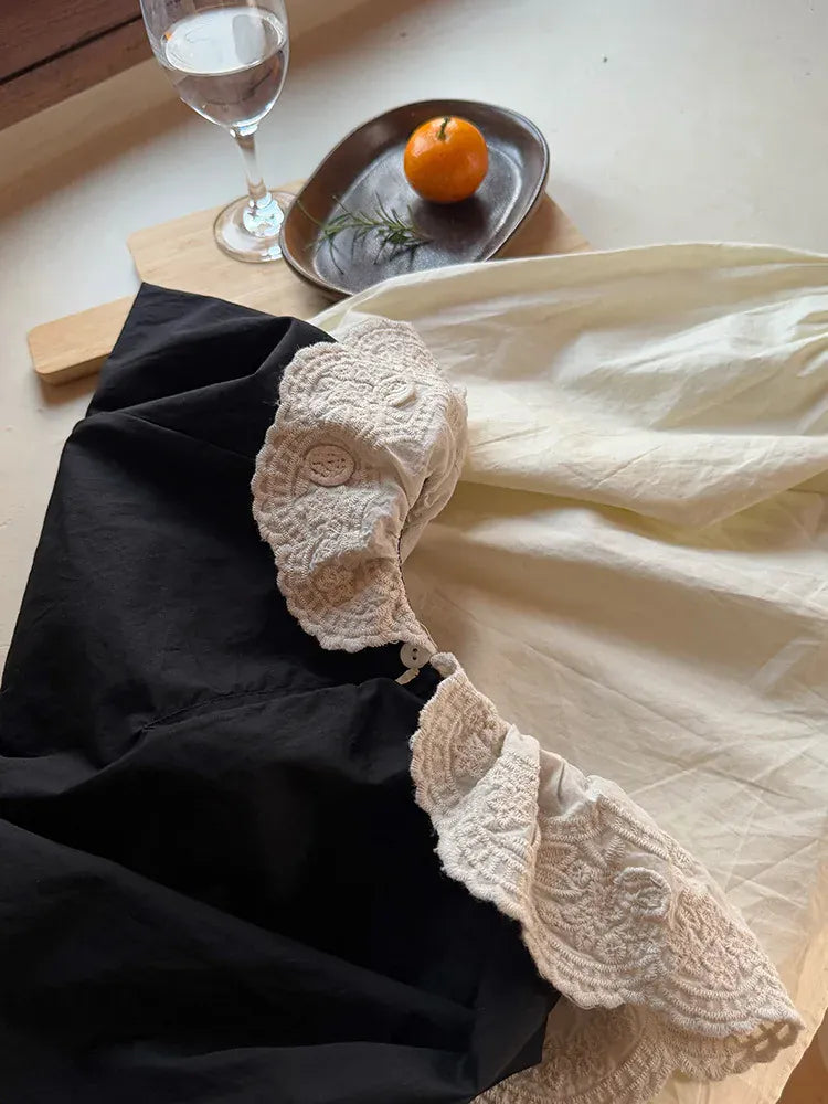 長袖シャツ・ブラウス キッズトップス ビッグレース襟長袖ブラウス【mh0008668】