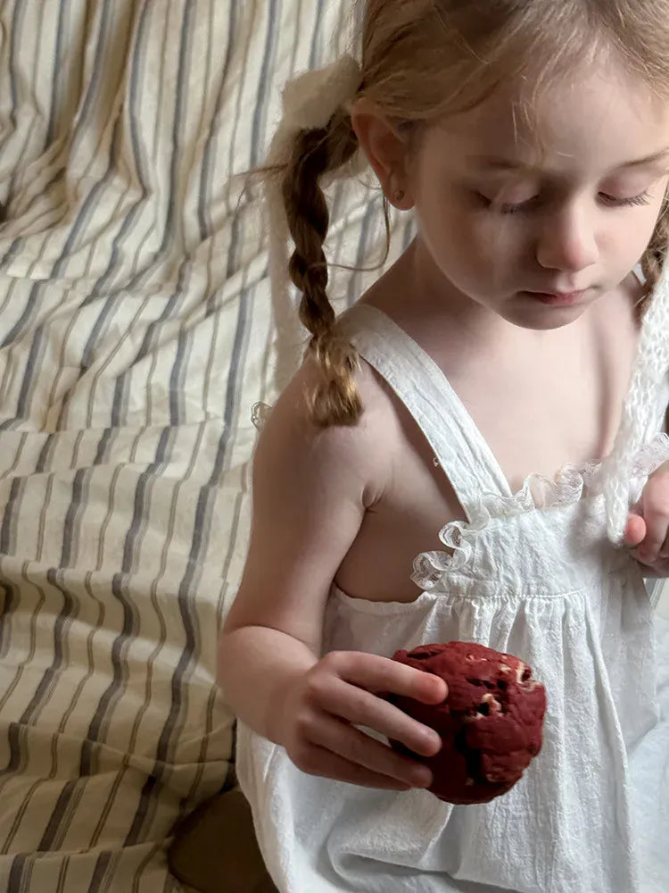 ノースリーブワンピース キッズワンピース レースフリルサスペンダードレスワンピース【mh0008669】