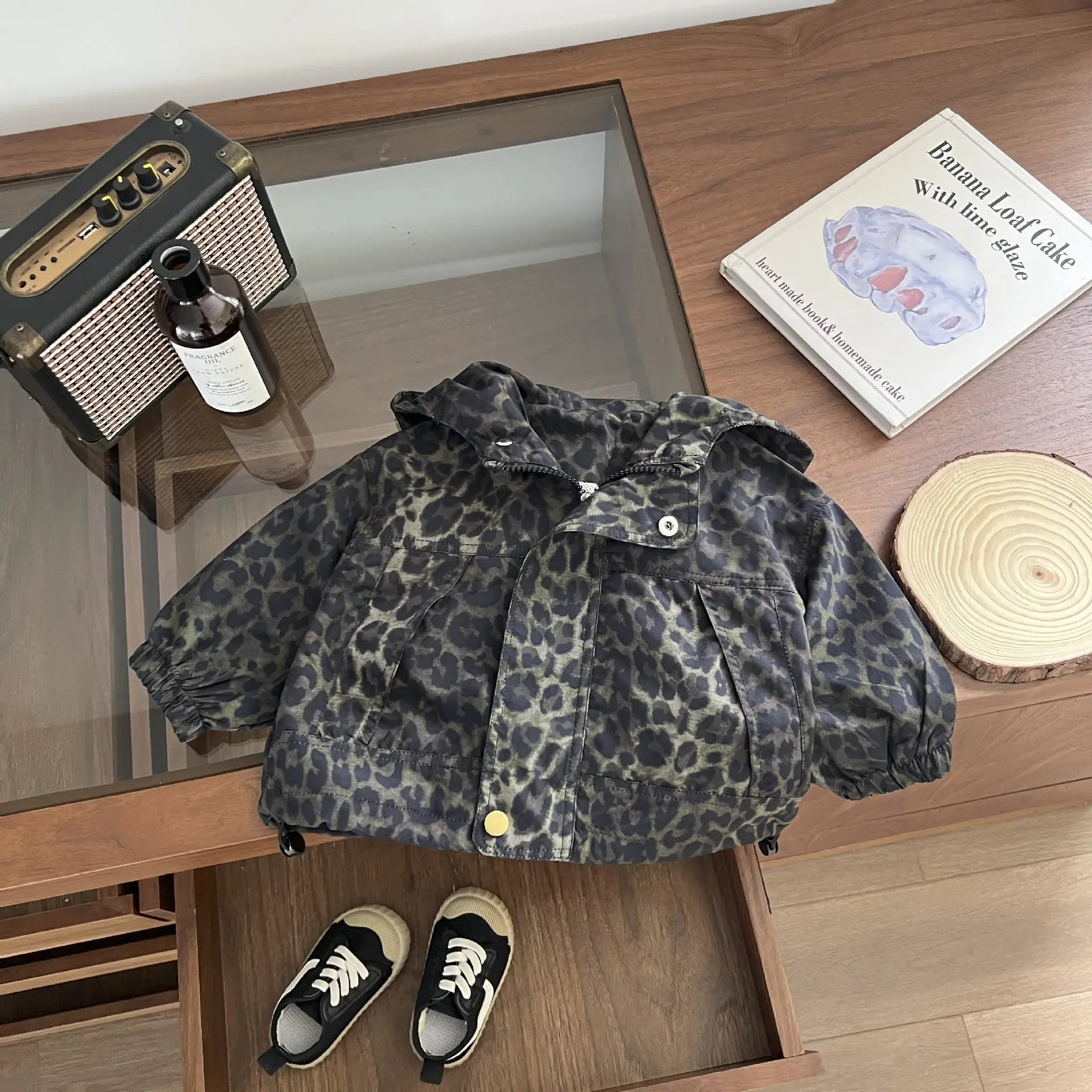 ロングパンツ・スウェットパンツ キッズアウター/パンツ レオパードヒョウ柄フーディウィンドブレーカーブルゾン/ロングルーズブラックデニムパンツジーンズ【mh0008684】