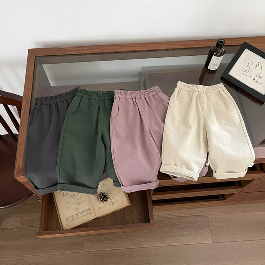 ロングパンツ・スウェットパンツ キッズパンツ シンプルルーズロングパンツ【mh0008707】