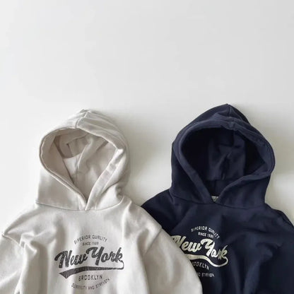 トレーナー・フーディ ベビーキッズトップス レターロゴプリントフーディスウェットシャツパーカー【mh0008714】