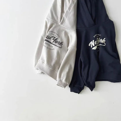 トレーナー・フーディ ベビーキッズトップス レターロゴプリントフーディスウェットシャツパーカー【mh0008714】