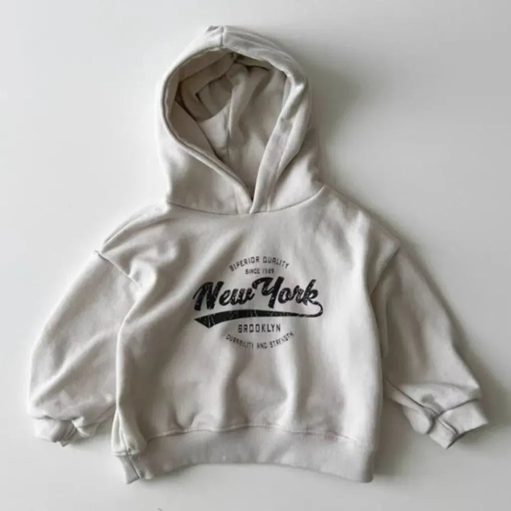 トレーナー・フーディ ベビーキッズトップス レターロゴプリントフーディスウェットシャツパーカー【mh0008714】