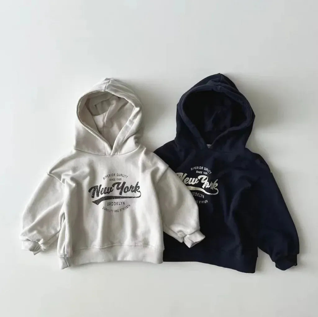 トレーナー・フーディ ベビーキッズトップス レターロゴプリントフーディスウェットシャツパーカー【mh0008714】