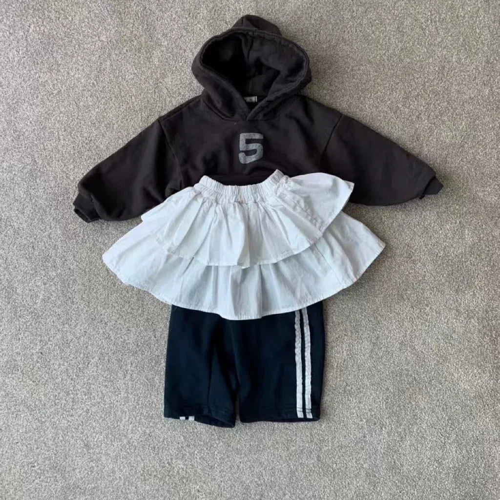 トレーナー・フーディ ベビーキッズトップス ナンバープリントフーディ長袖スウェットパーカー【mh0008727】