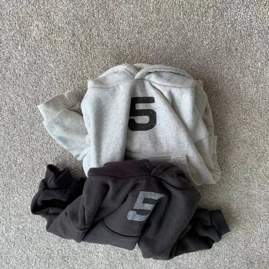 トレーナー・フーディ ベビーキッズトップス ナンバープリントフーディ長袖スウェットパーカー【mh0008727】