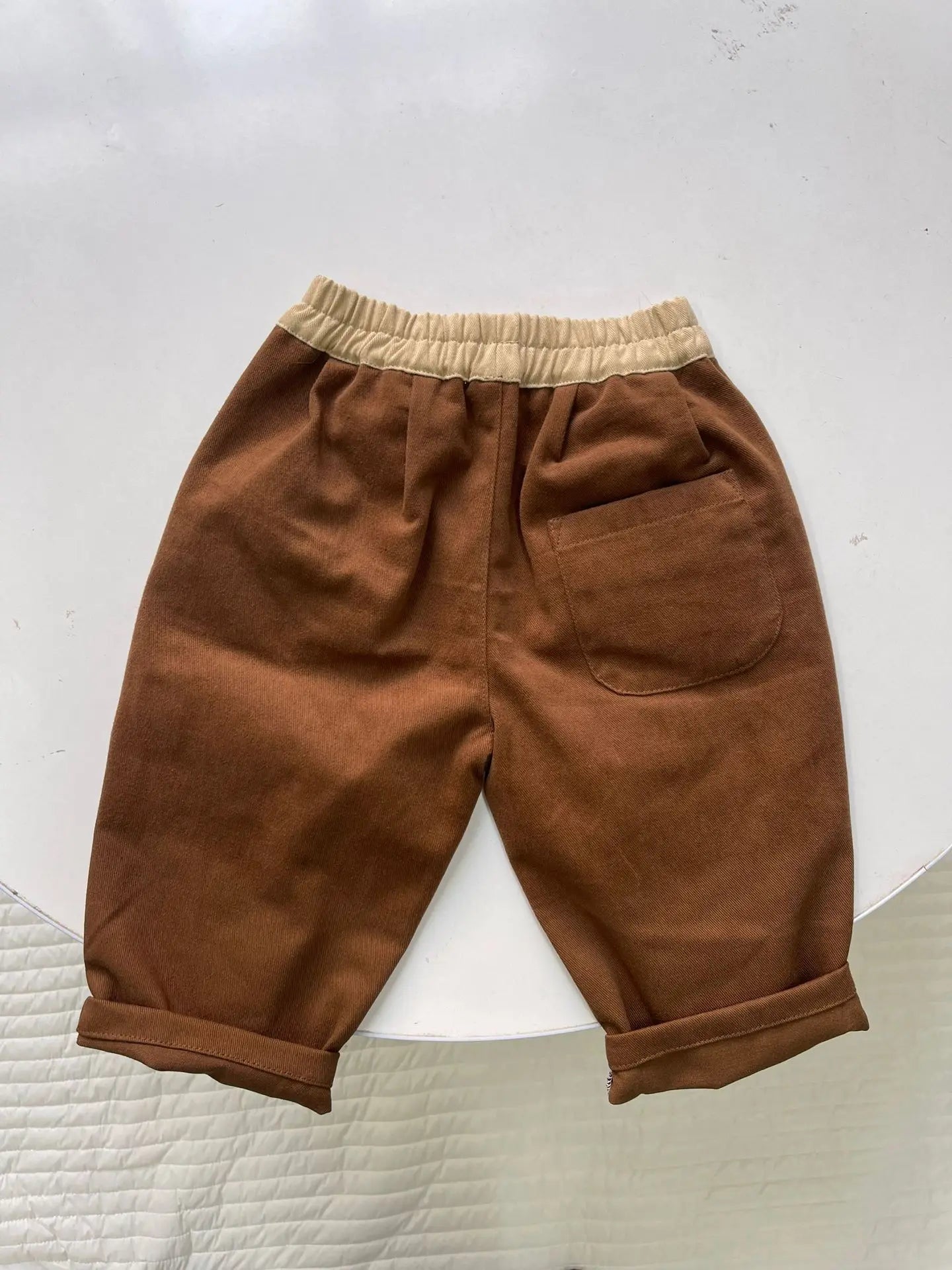 ロングパンツ・スウェットパンツ ベビーキッズパンツ バイカラー切り替えロングルーズパンツ【mh0008728】