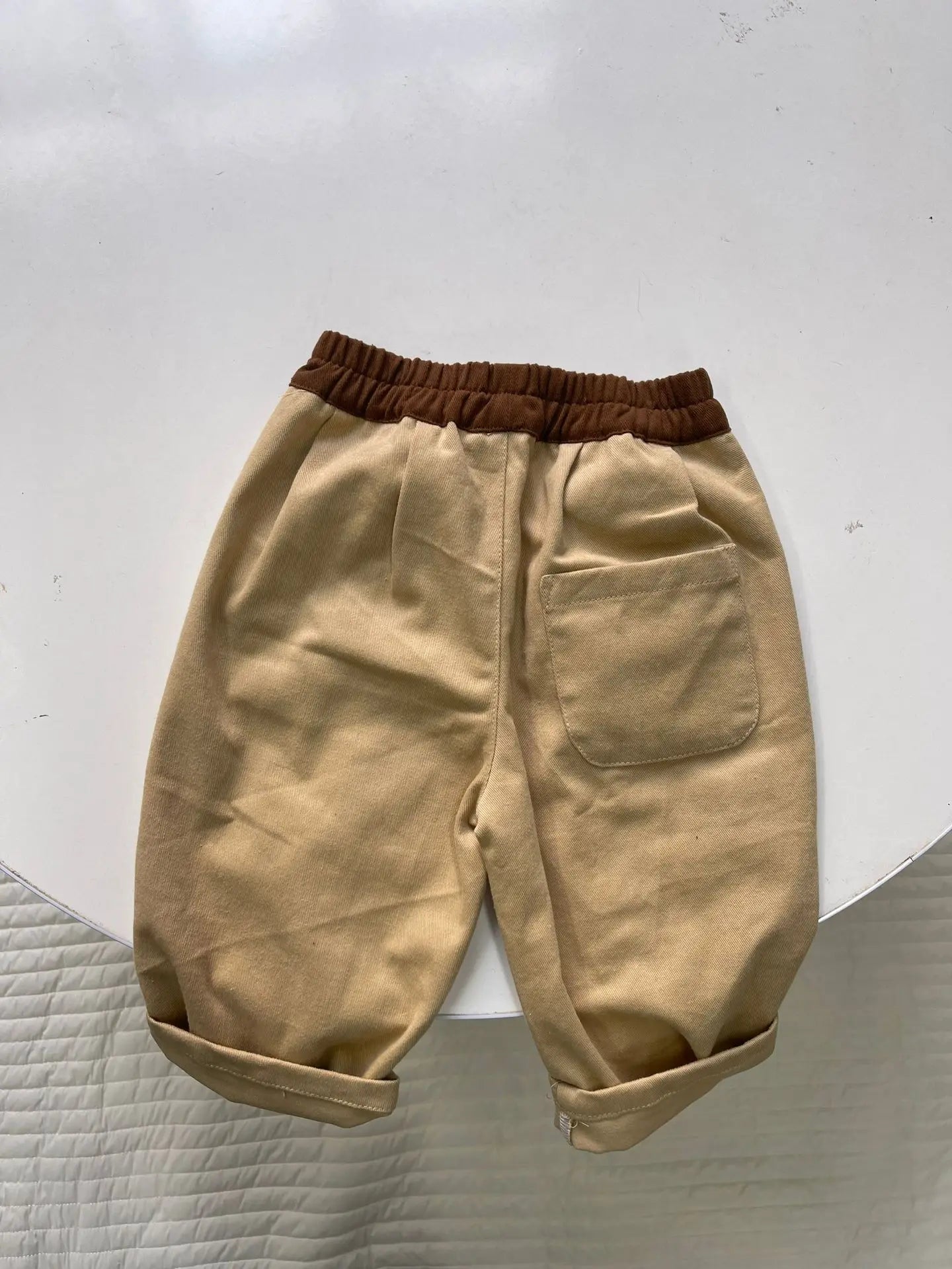 ロングパンツ・スウェットパンツ ベビーキッズパンツ バイカラー切り替えロングルーズパンツ【mh0008728】