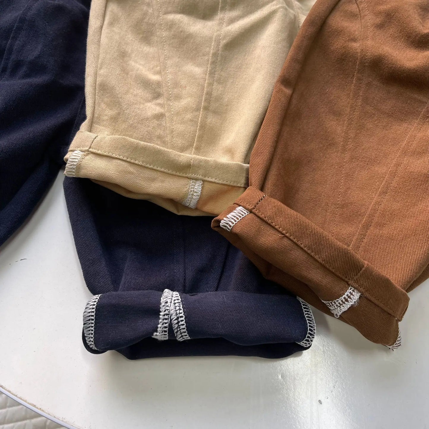 ロングパンツ・スウェットパンツ ベビーキッズパンツ バイカラー切り替えロングルーズパンツ【mh0008728】