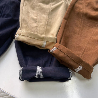 ロングパンツ・スウェットパンツ ベビーキッズパンツ バイカラー切り替えロングルーズパンツ【mh0008728】