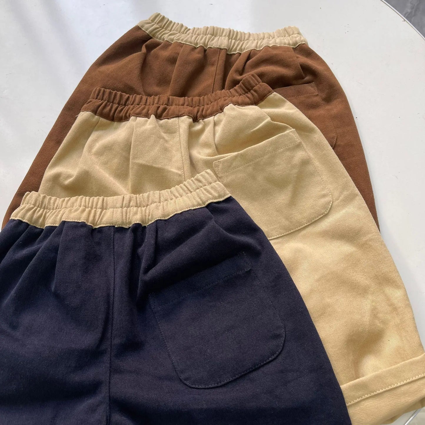 ロングパンツ・スウェットパンツ ベビーキッズパンツ バイカラー切り替えロングルーズパンツ【mh0008728】