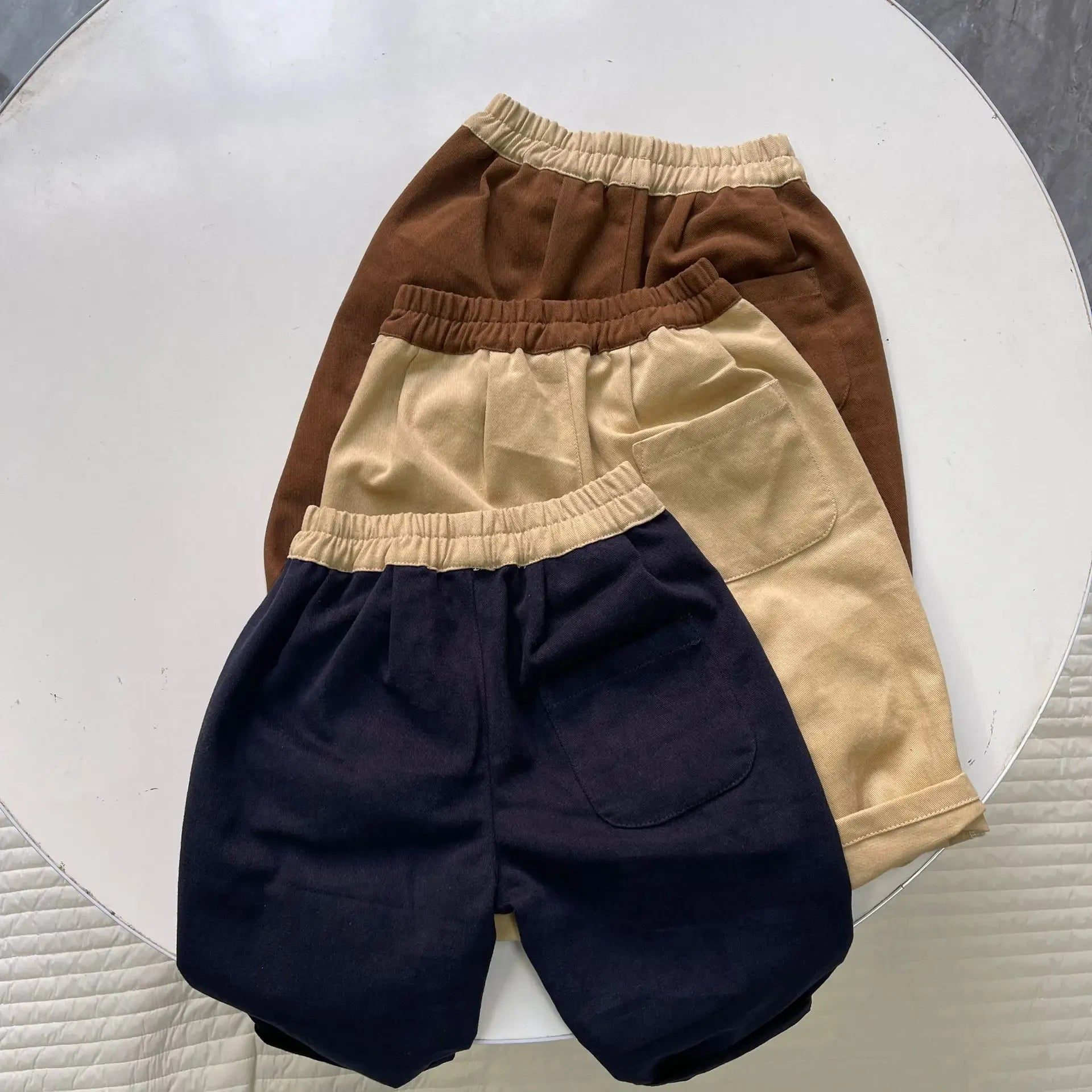 ロングパンツ・スウェットパンツ ベビーキッズパンツ バイカラー切り替えロングルーズパンツ【mh0008728】