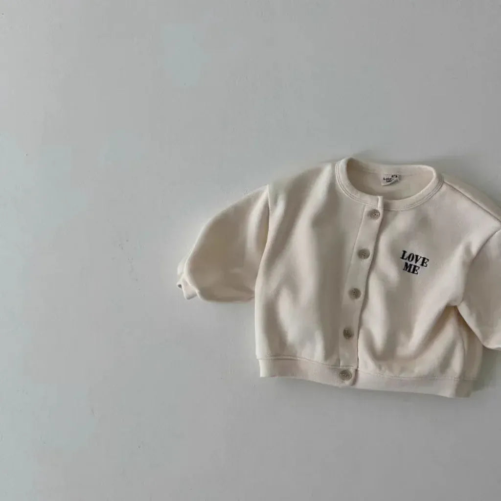 カーディガン・パーカー ベビーキッズカーディガン レターロゴワンポイントス長袖カーディガンジャケット【mh0008729】