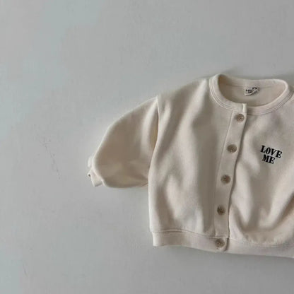 カーディガン・パーカー ベビーキッズカーディガン レターロゴワンポイントス長袖カーディガンジャケット【mh0008729】