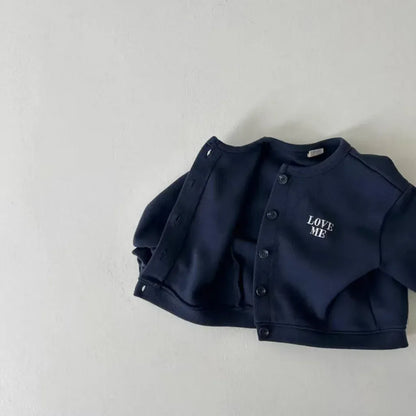 カーディガン・パーカー ベビーキッズカーディガン レターロゴワンポイントス長袖カーディガンジャケット【mh0008729】