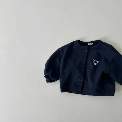カーディガン・パーカー ベビーキッズカーディガン レターロゴワンポイントス長袖カーディガンジャケット【mh0008729】