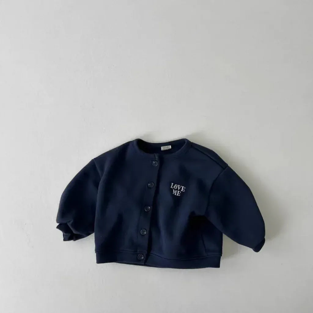 カーディガン・パーカー ベビーキッズカーディガン レターロゴワンポイントス長袖カーディガンジャケット【mh0008729】