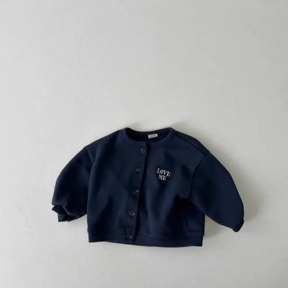 カーディガン・パーカー ベビーキッズカーディガン レターロゴワンポイントス長袖カーディガンジャケット【mh0008729】