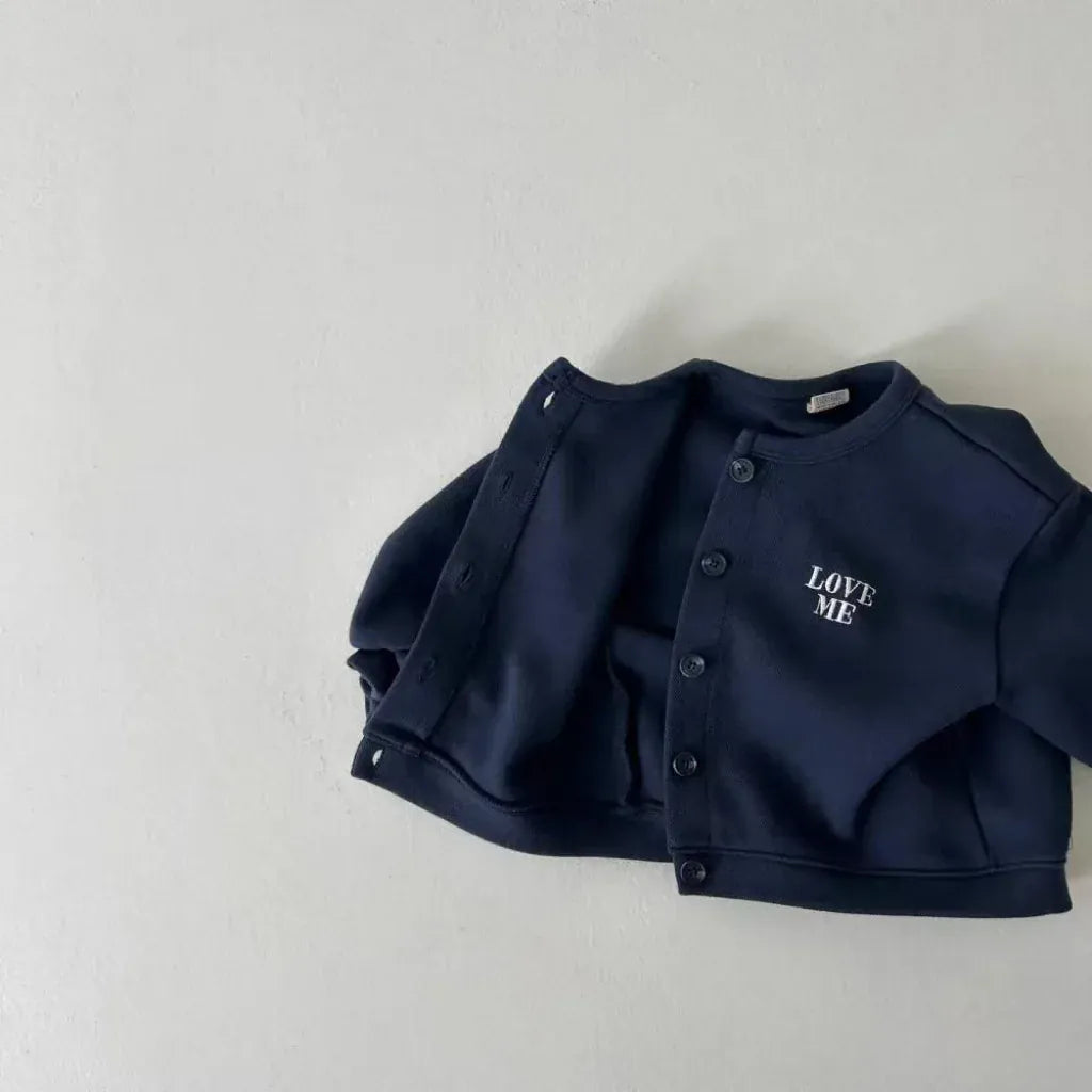 カーディガン・パーカー ベビーキッズカーディガン レターロゴワンポイントス長袖カーディガンジャケット【mh0008729】