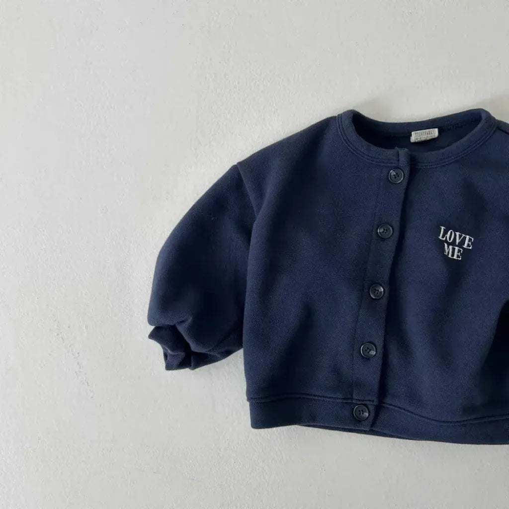 カーディガン・パーカー ベビーキッズカーディガン レターロゴワンポイントス長袖カーディガンジャケット【mh0008729】