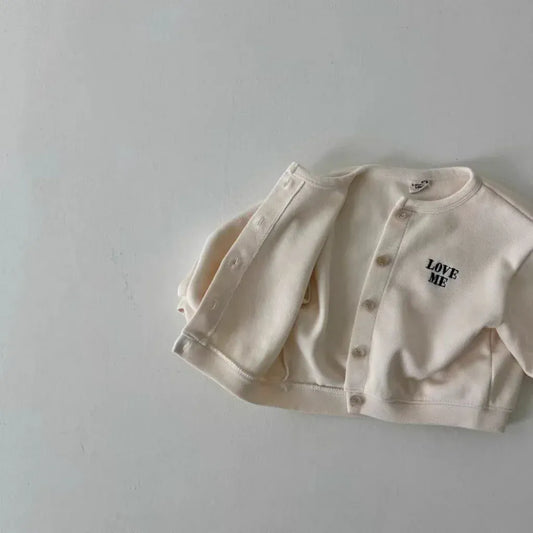 カーディガン・パーカー ベビーキッズカーディガン レターロゴワンポイントス長袖カーディガンジャケット【mh0008729】