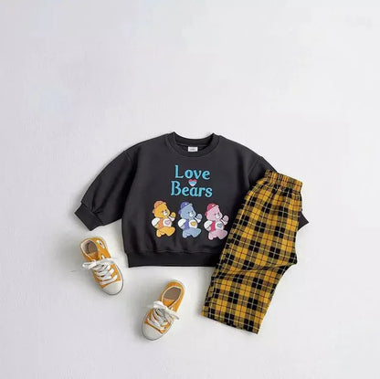 トレーナー・フーディ キッズトップス ベアくまロゴプリント長袖スウェットシャツ【mh0008753】