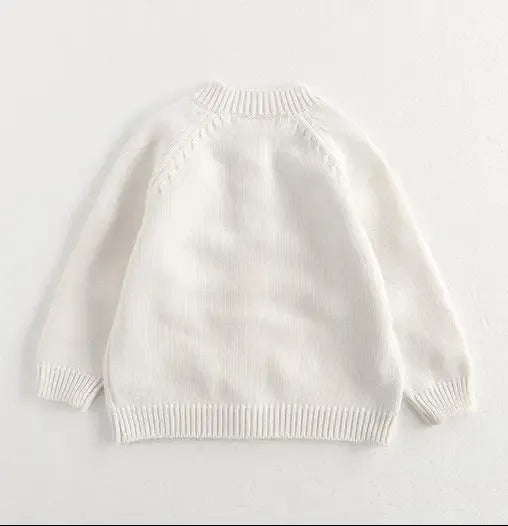 カーディガン・パーカー キッズカーディガン ぽんぽん水玉長袖ニットジャケット【mh0008802】