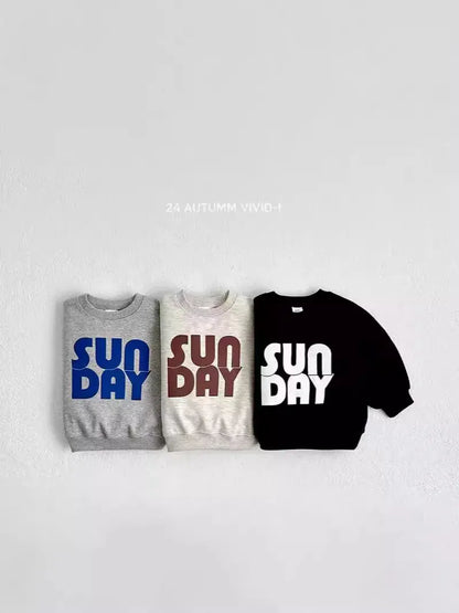 トレーナー・フーディ キッズトップス ブロックレターロゴプリント長袖スウェットシャツ【mh0008816】