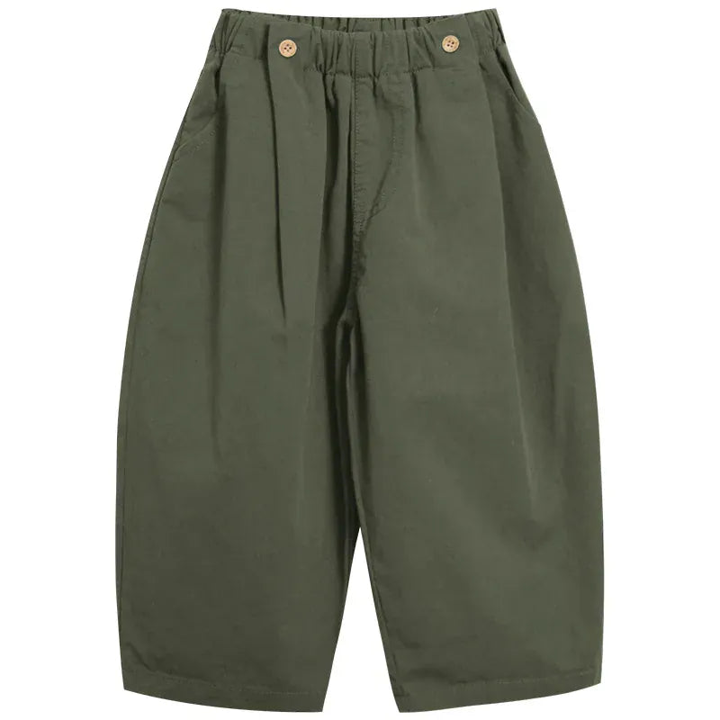 ロングパンツ・スウェットパンツ キッズパンツ タックロングルーズワイドパンツ【mh0008820】