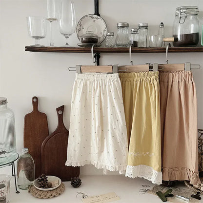 ロングパンツ・スウェットパンツ ベビーパンツ 裾レースフリルワイドルーズロングパンツ【mh0008838】