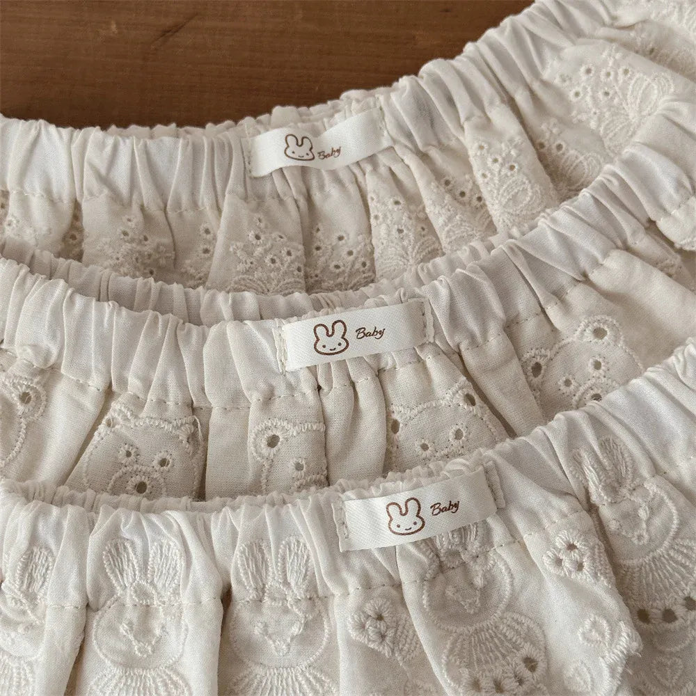 スカート ベビースカート レースフリルペプラム重ね着ミニスカート【mh0008846】